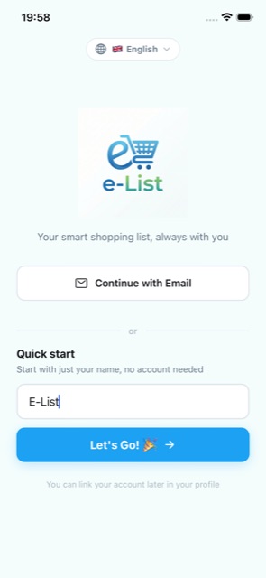 Shopping List