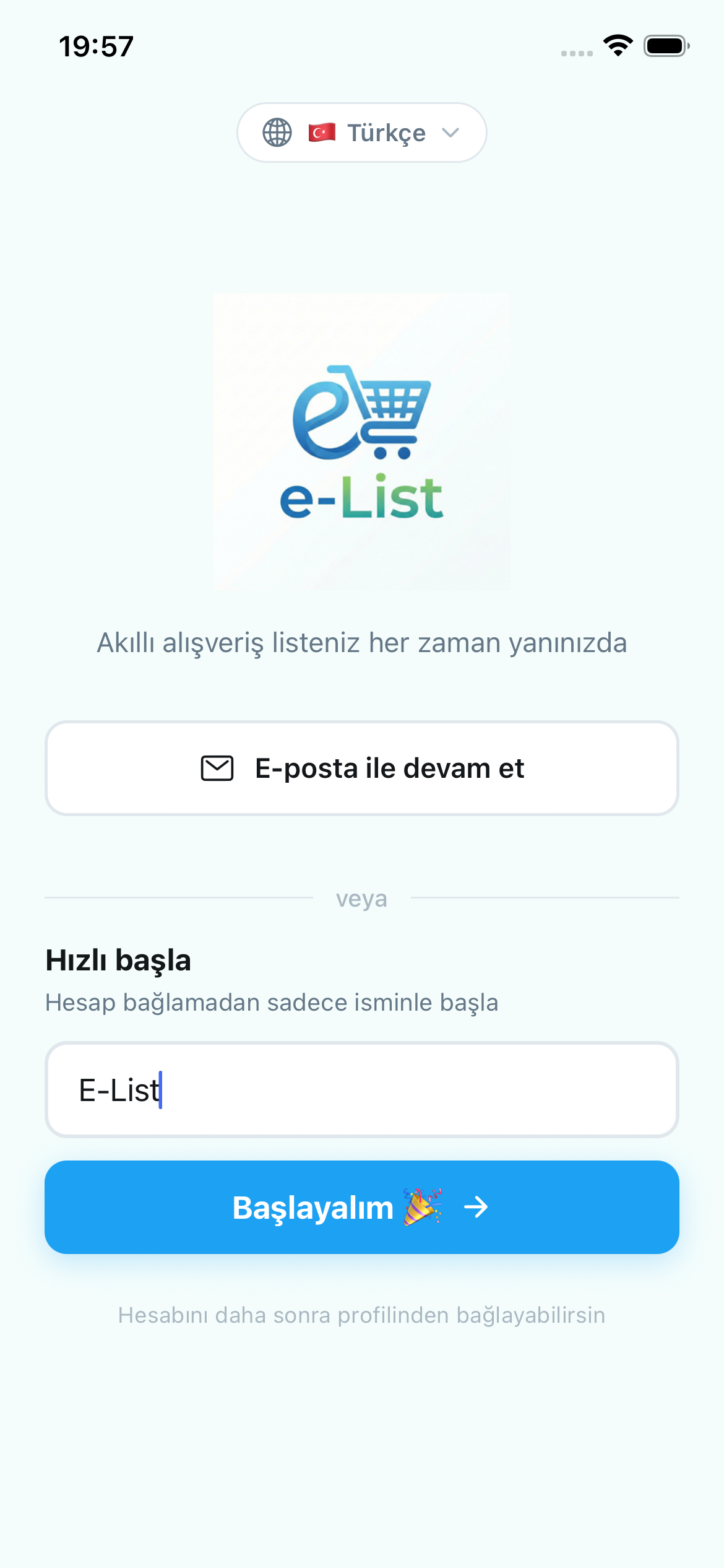 Shopping List